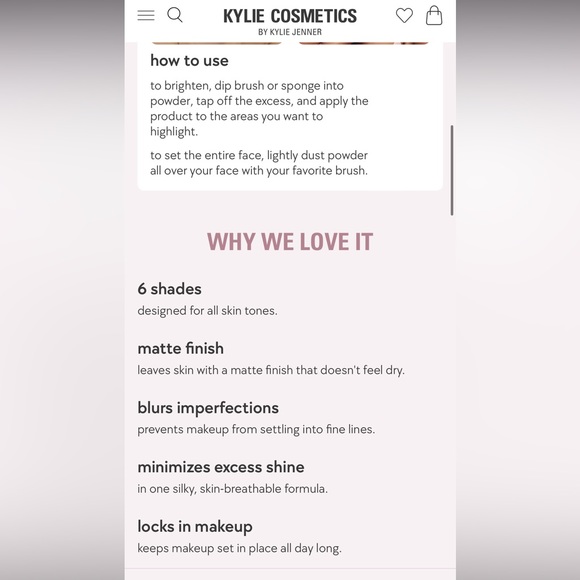 FREE - NWT Kylie Setting Powder (free in a bundle) - Picture 6 of 8